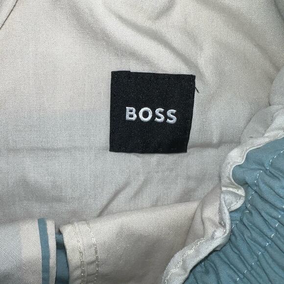 BOSS Hugo Boss Cotton/Spandex Athleisure Pants, Size 30R Dusty Teal - Picture 6 of 14